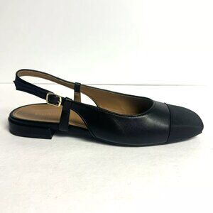 Vionic Womens Petaluma Slingback Flat Black Size 9.5 M